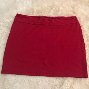 Red Mini skirt